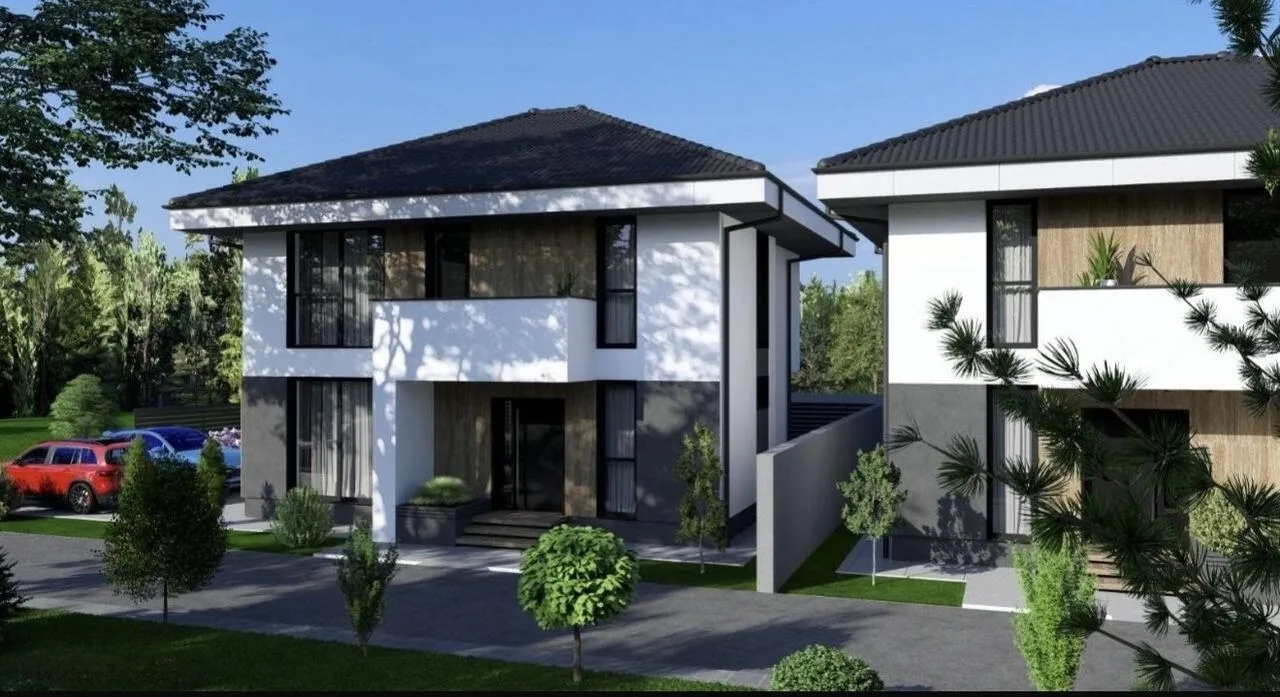 Fotografie – Casă nouă cu 4 camere în Otopeni, teren de 361 m², 3 băi (imagini randări), Otopeni · Ilfov
