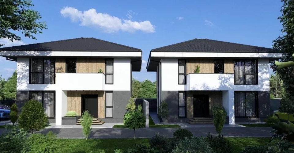 Casă nouă cu 4 camere în Otopeni, teren de 361 m², 3 băi (imagini randări)
