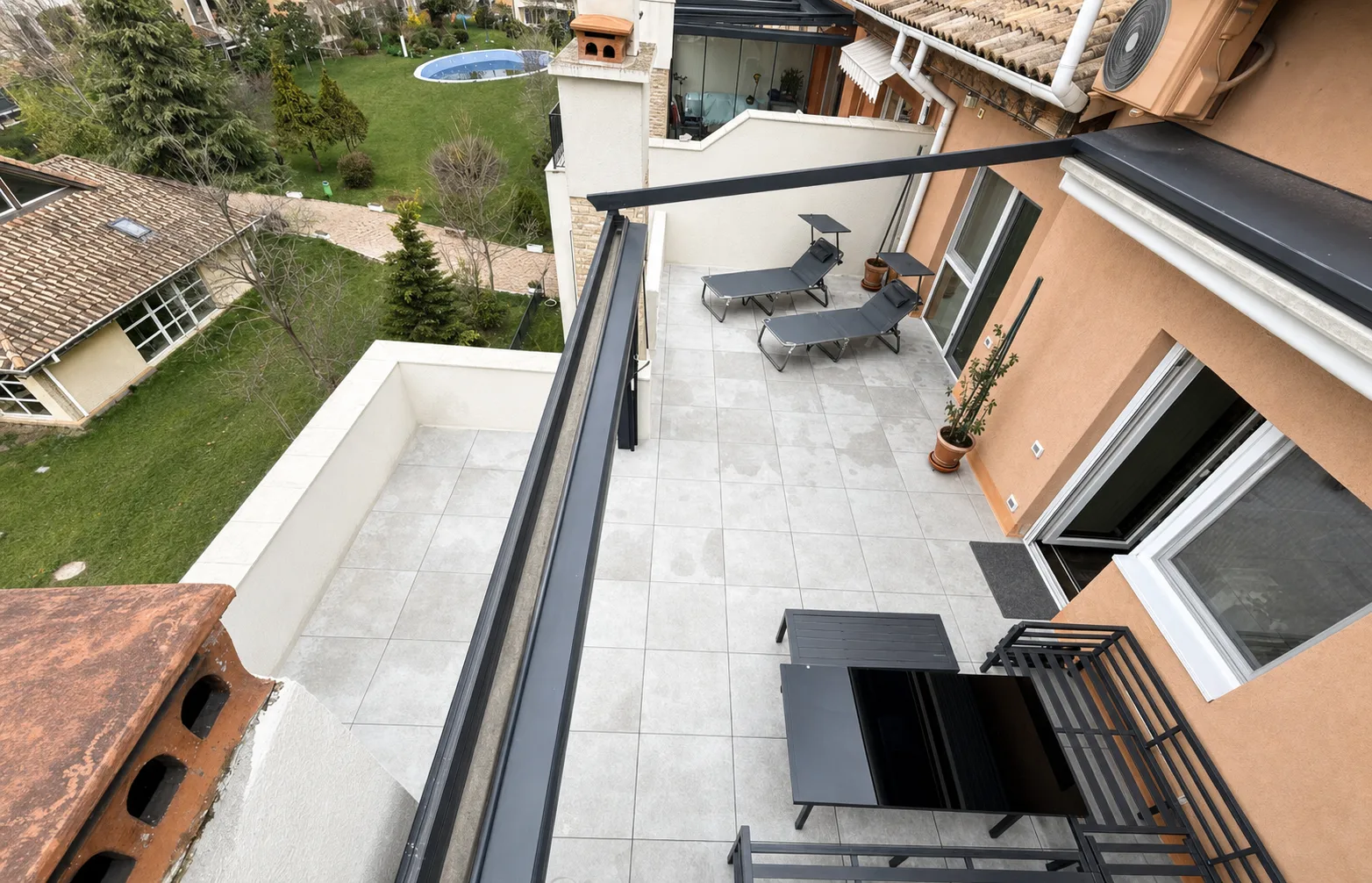 Terasă apartament 3 camere Pipera Voluntari