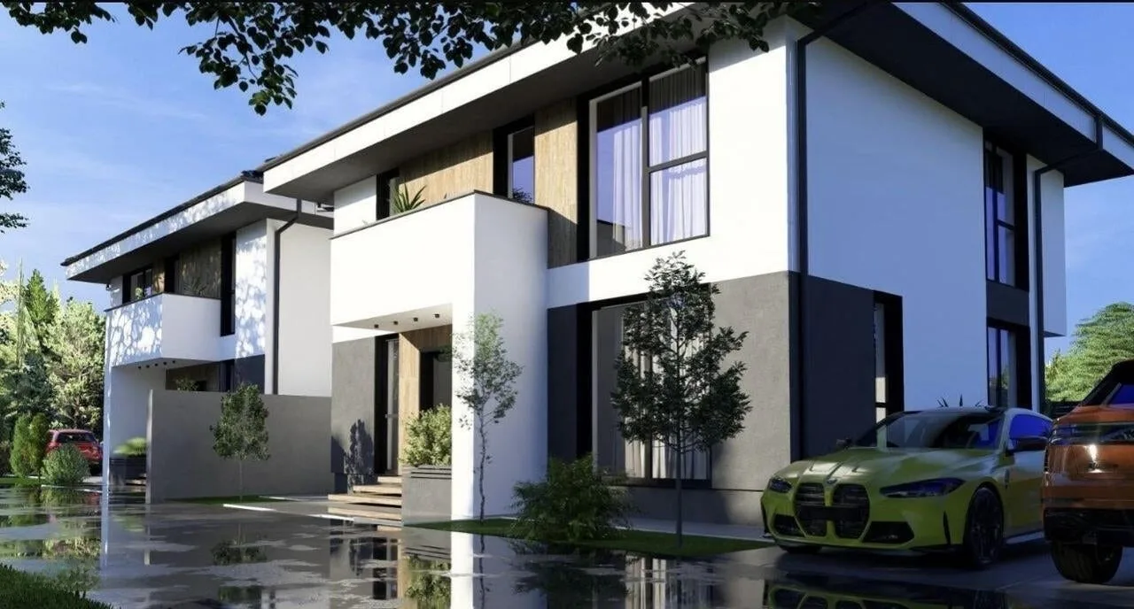 Fotografie – Casă nouă cu 4 camere în Otopeni, teren de 361 m², 3 băi (imagini randări), Otopeni · Ilfov