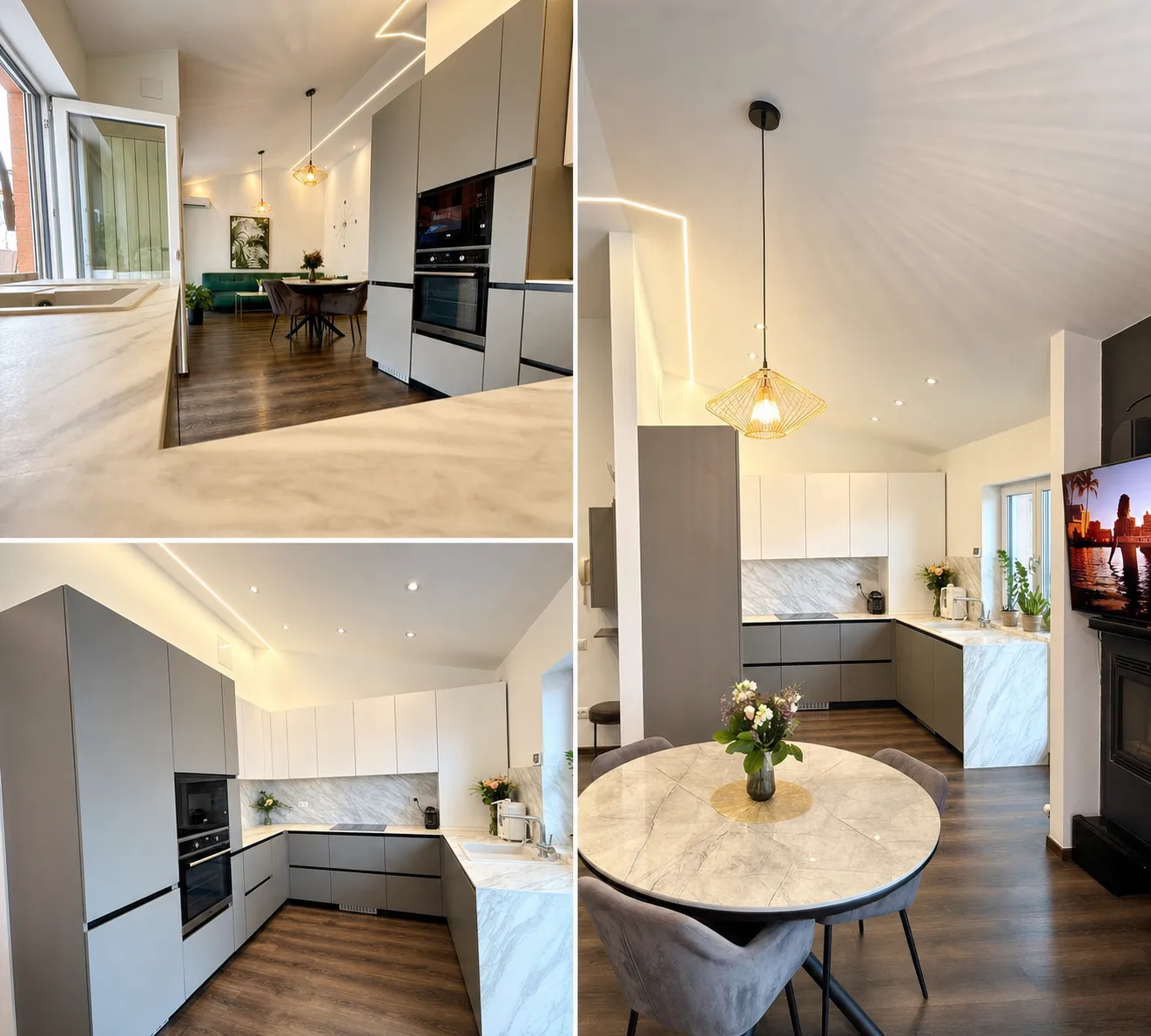 Bucătărie apartament 3 camere Pipera Voluntari