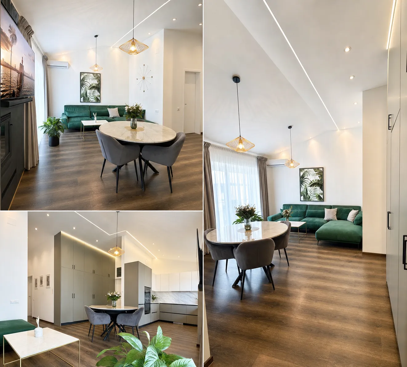 Living apartament 3 camere Pipera Voluntari