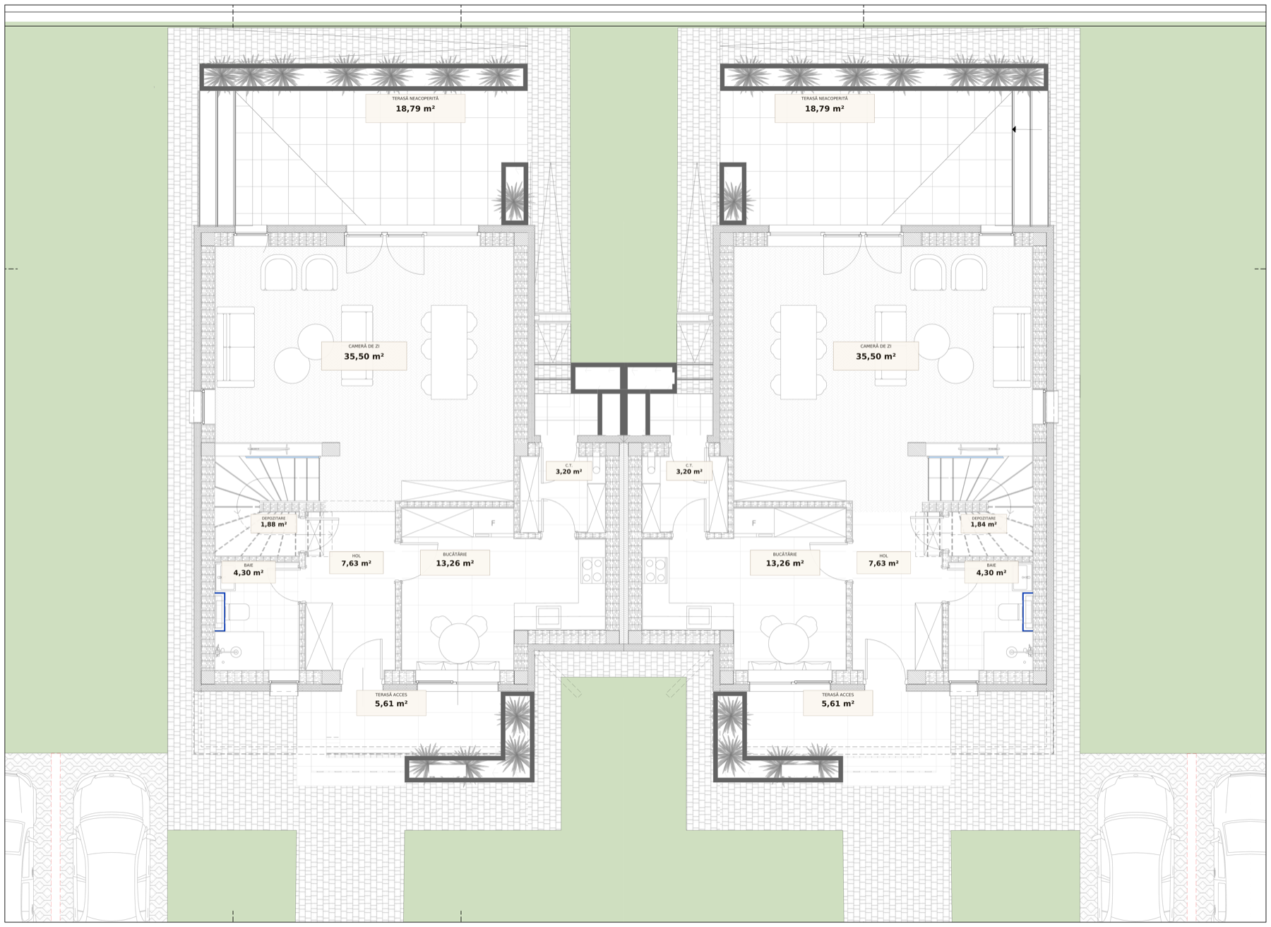 Plan parter tipologia Duo
